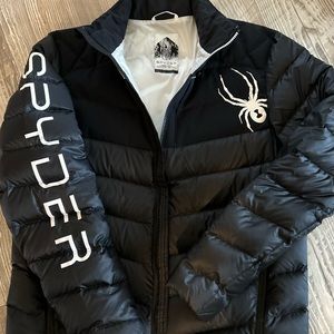 Awesome Men’s SPYDER Puffer Jacket! Coolest design on the internet! Sz M